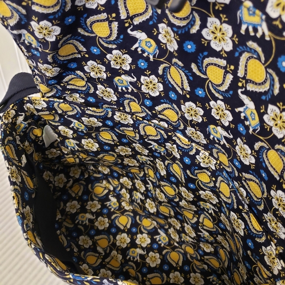 Vera Bradley Large Messenger Bag Retired Pattern "Ellie Blue" Work/School/Travel - Picture 10 of 11